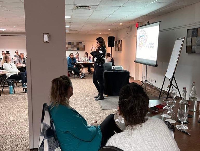 Caroline Quarré lors de la conférence
