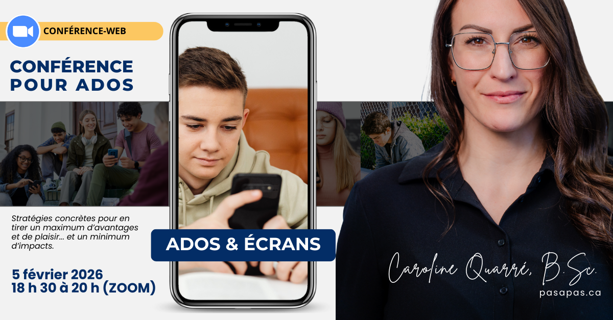 Conférence Ados et Écrans - Caroline Quarré